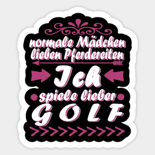 Golf Hole in One Sport Mädchen Geschenk Sprüche Sticker